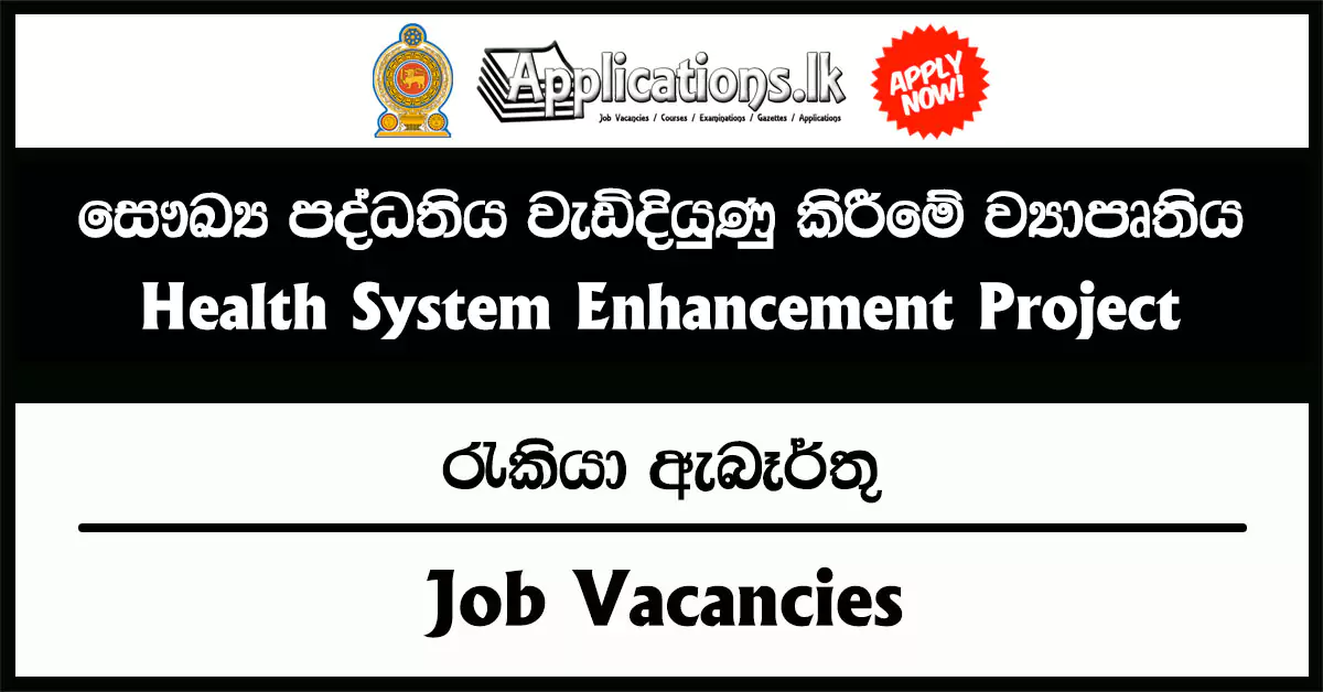 Procurement Officer – Health System Enhancement Project (HSEP) Vacancies 2025